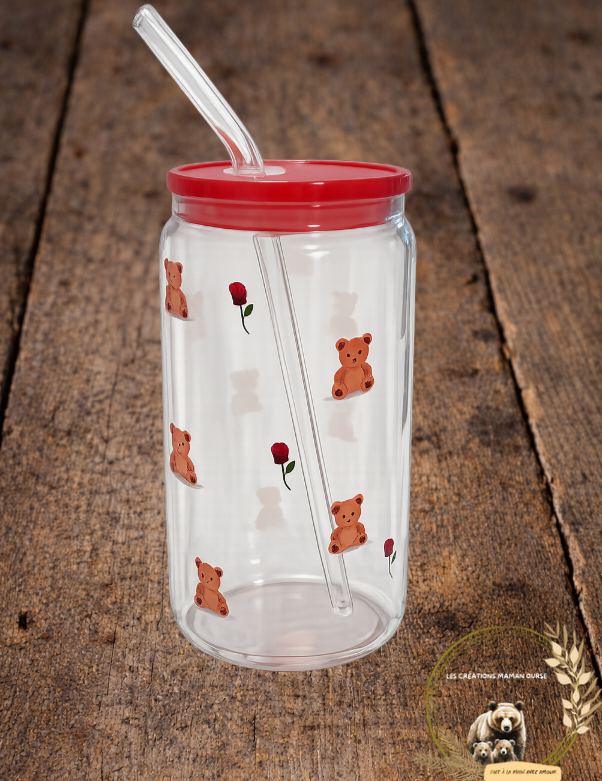 Verre "Mon ourson d’amour"