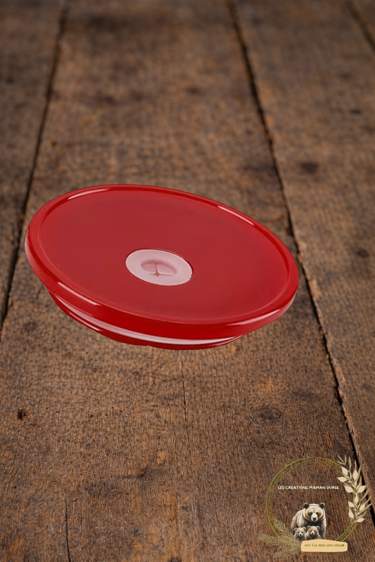 Couvercle rouge en acrylique